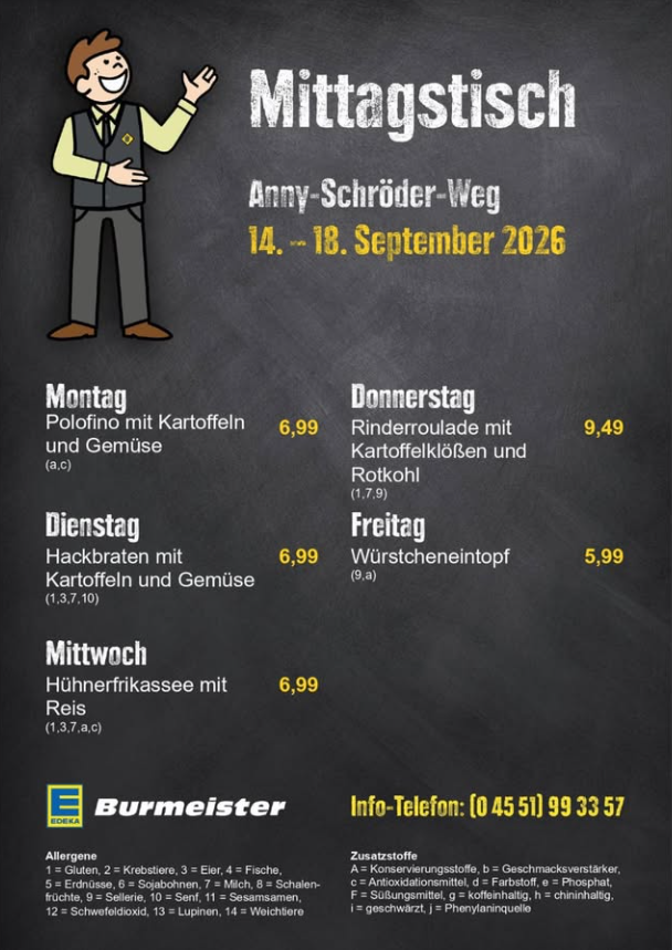 EDEKA Burmeister Mittag KW 38 EDEKA Burmeister Mittag KW 38